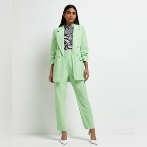 River Island lime oversized pant suit set UK size 8 (us 4)